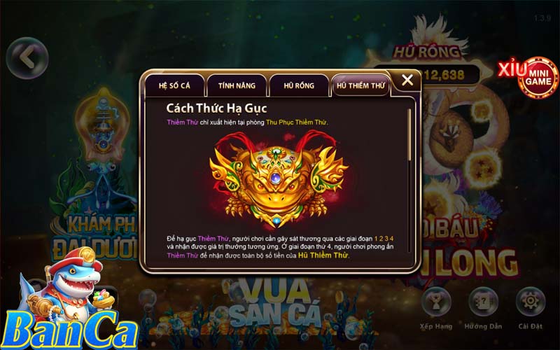 Luật chơi game vua săn cá đổi thưởng cơ bản